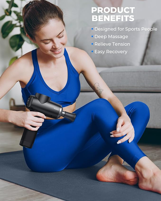 مسدس مساج MDHL متعدد الرؤوس + حقيبة