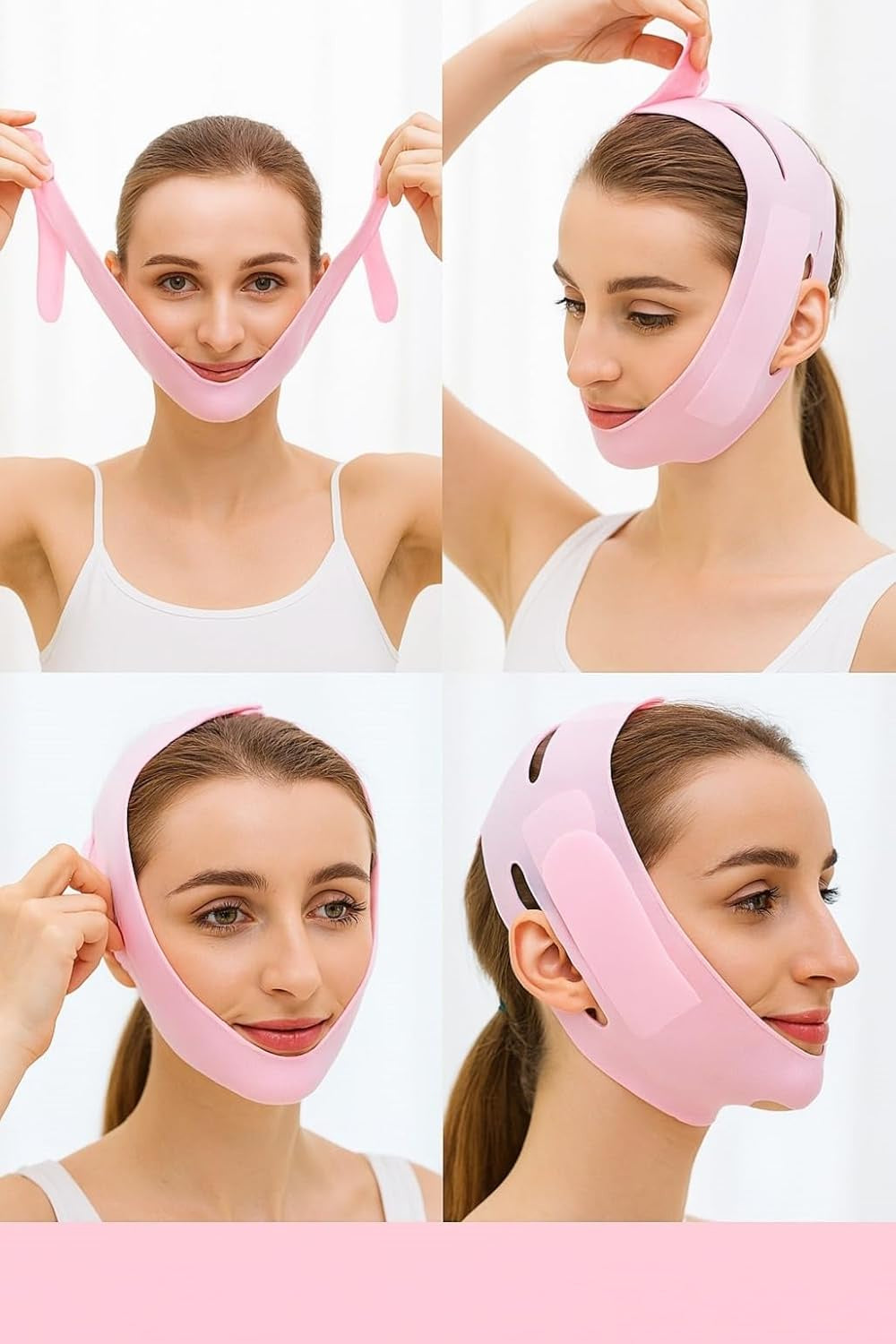 قناع السيليكون لشد الوجه وإخفاء اللغد